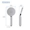 Kibi Circular 3 Settings ABS Handheld Shower Head - Chrome HS1001CH - alternate 9